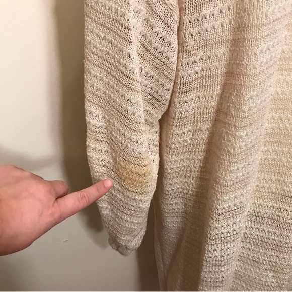 Anthropologie Crochet Long Cardigan Sweaterter Duster One Size Fits Most - Picture 9 of 13